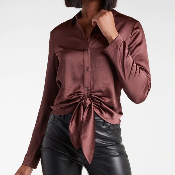 Express | Tops | Express Womens Satin 